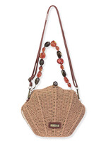 Sun N Sand Paper Straw Shell Crossbody