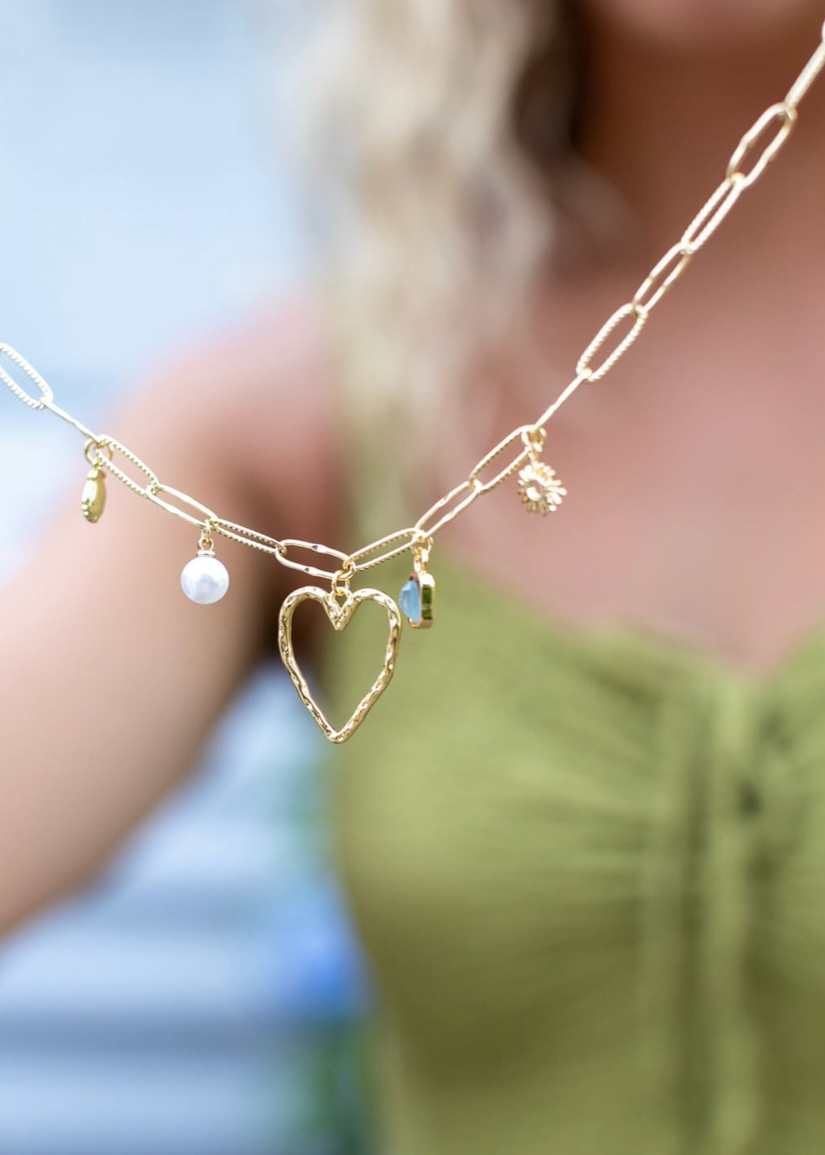 driftaway jewelry Driftaway X 506 Charm Necklace | Open Heart