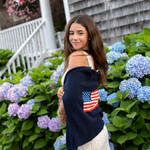 Ellsworth & Ivey American Flag Classic Crew Sweater