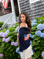 Ellsworth & Ivey American Flag Classic Crew Sweater