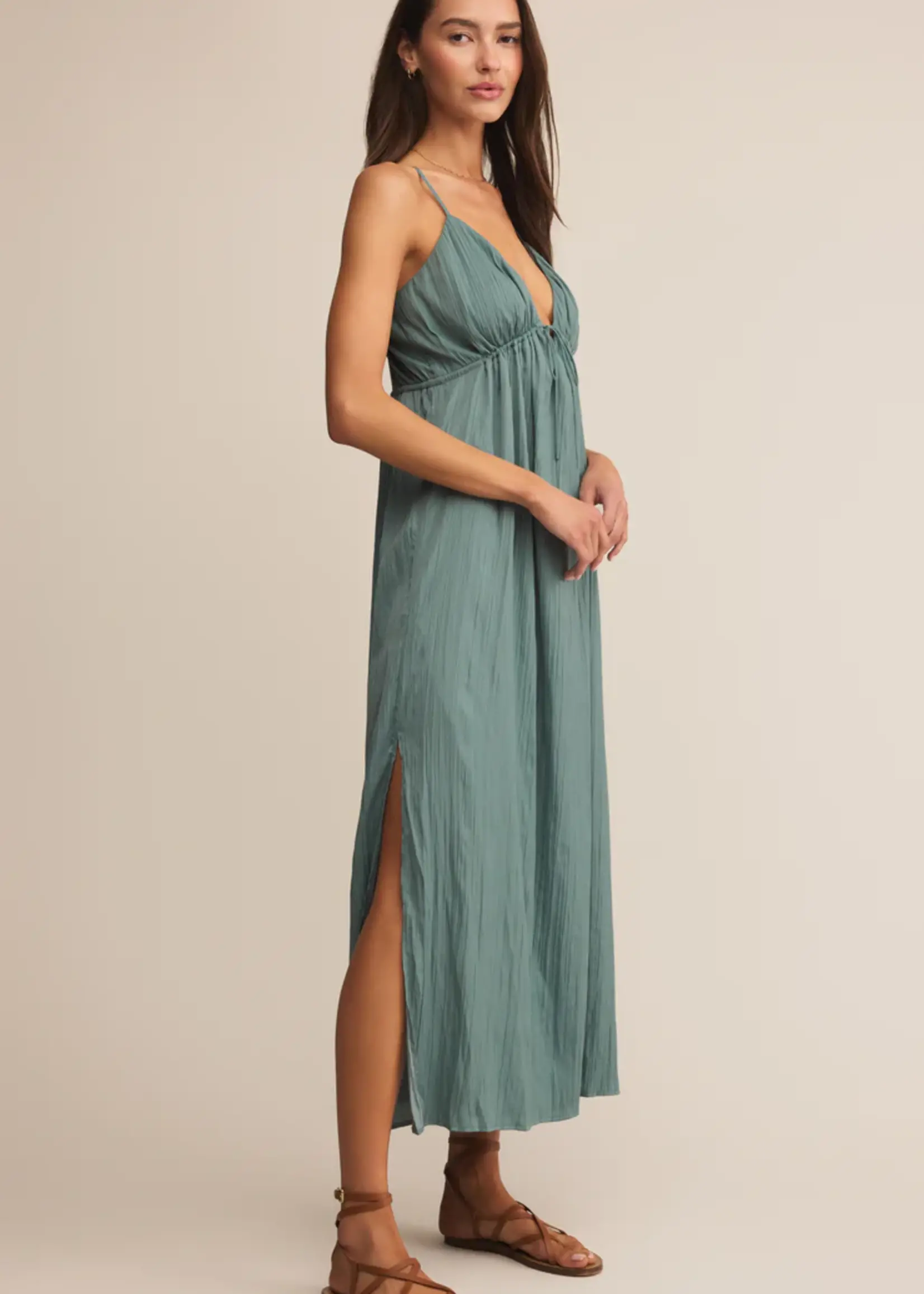 Z Supply Manon Satin Maxi Dress
