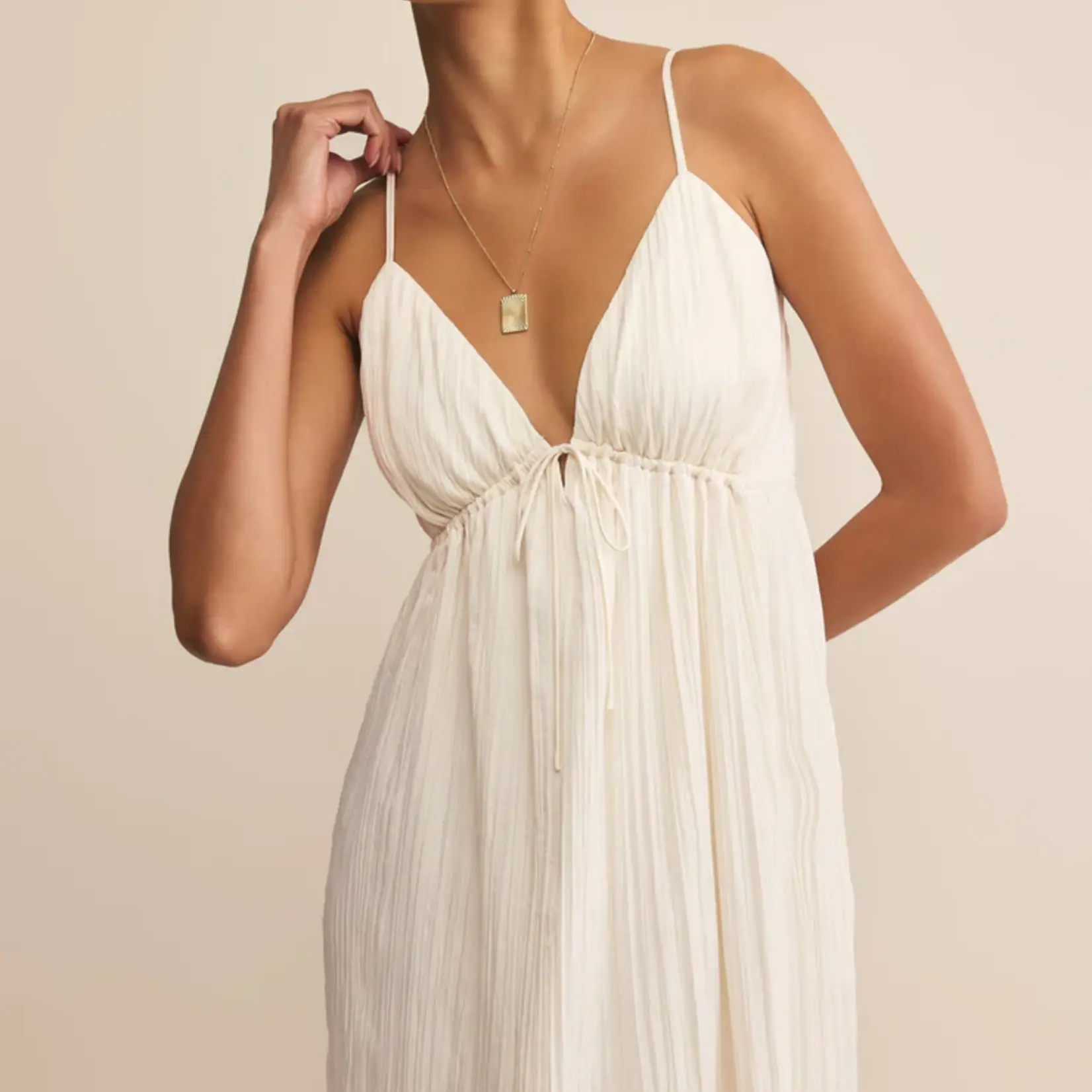 Z Supply Manon Satin Maxi Dress