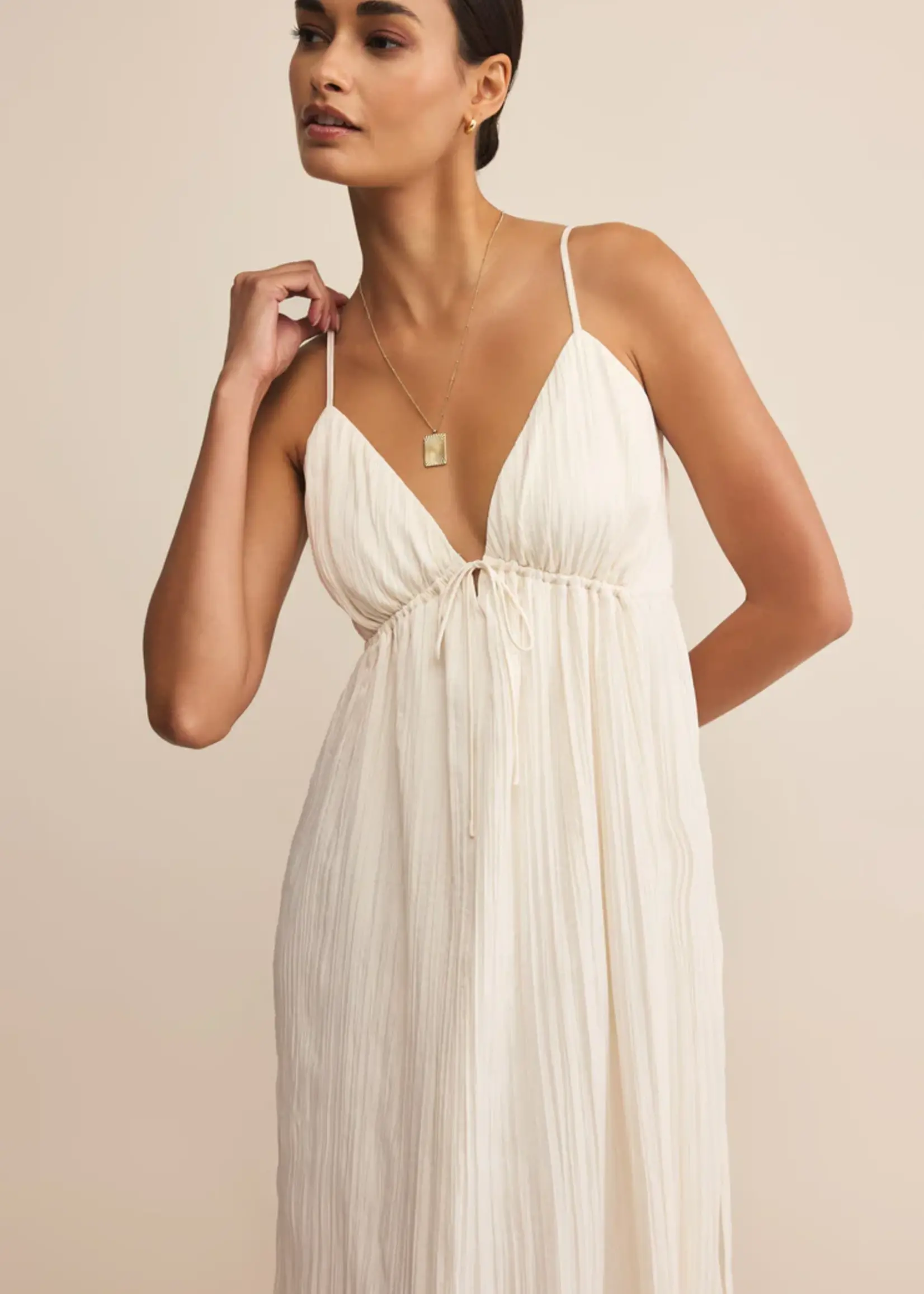 Z Supply Manon Satin Maxi Dress