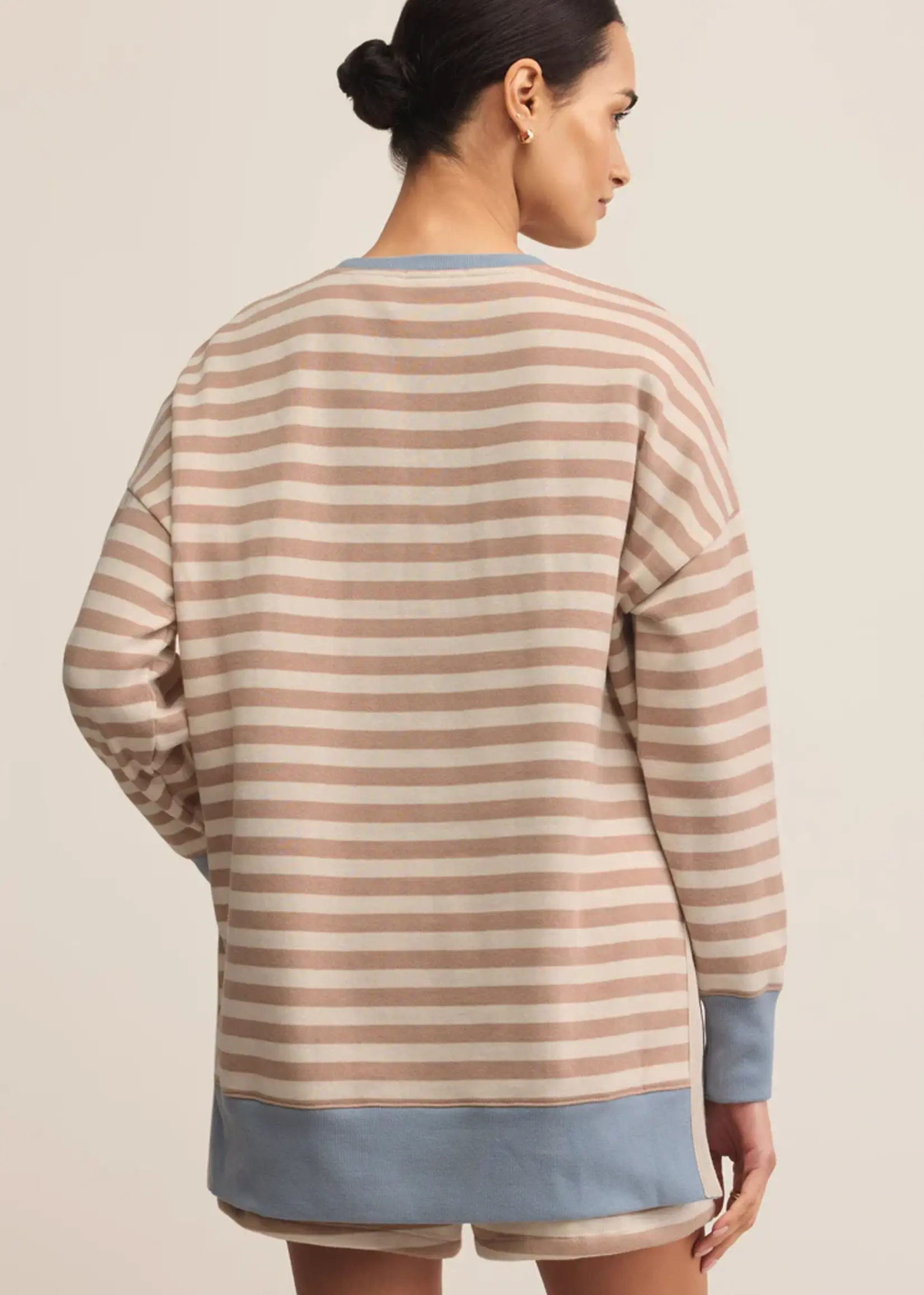 Z Supply Layer Up Stripe Sweatshirt