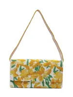 Tiana Floral Shoulder Bag Ivory/yellow/OP Green