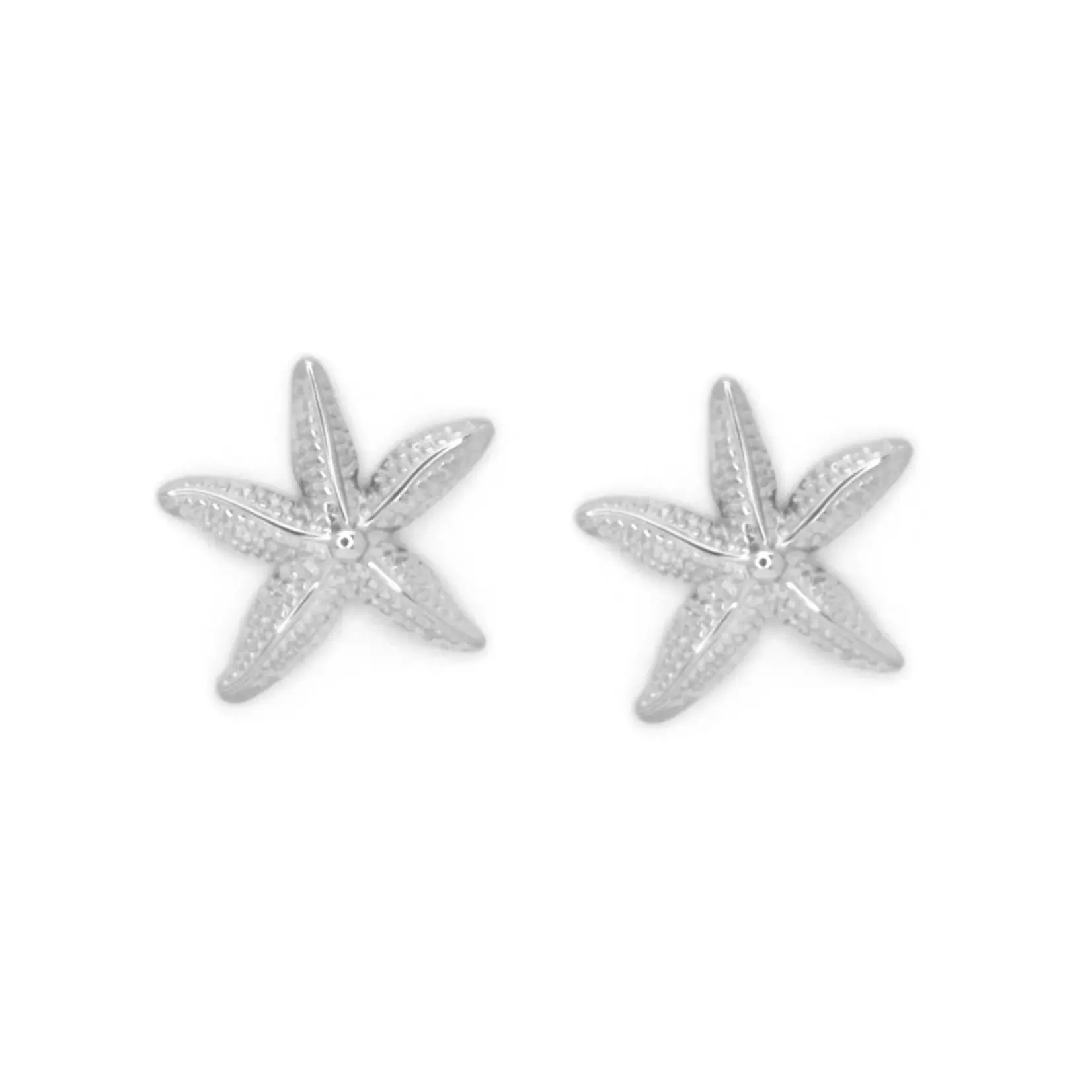 Salty Cali Sea Star Stud Earrings - Silver
