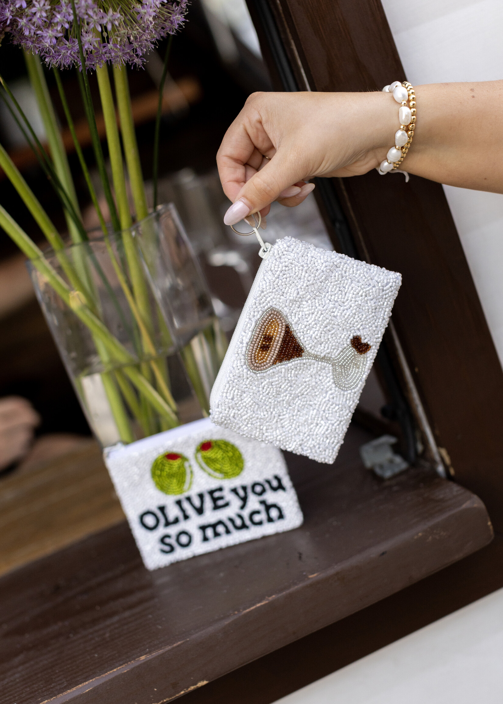 Tiana Coin Purse Olives