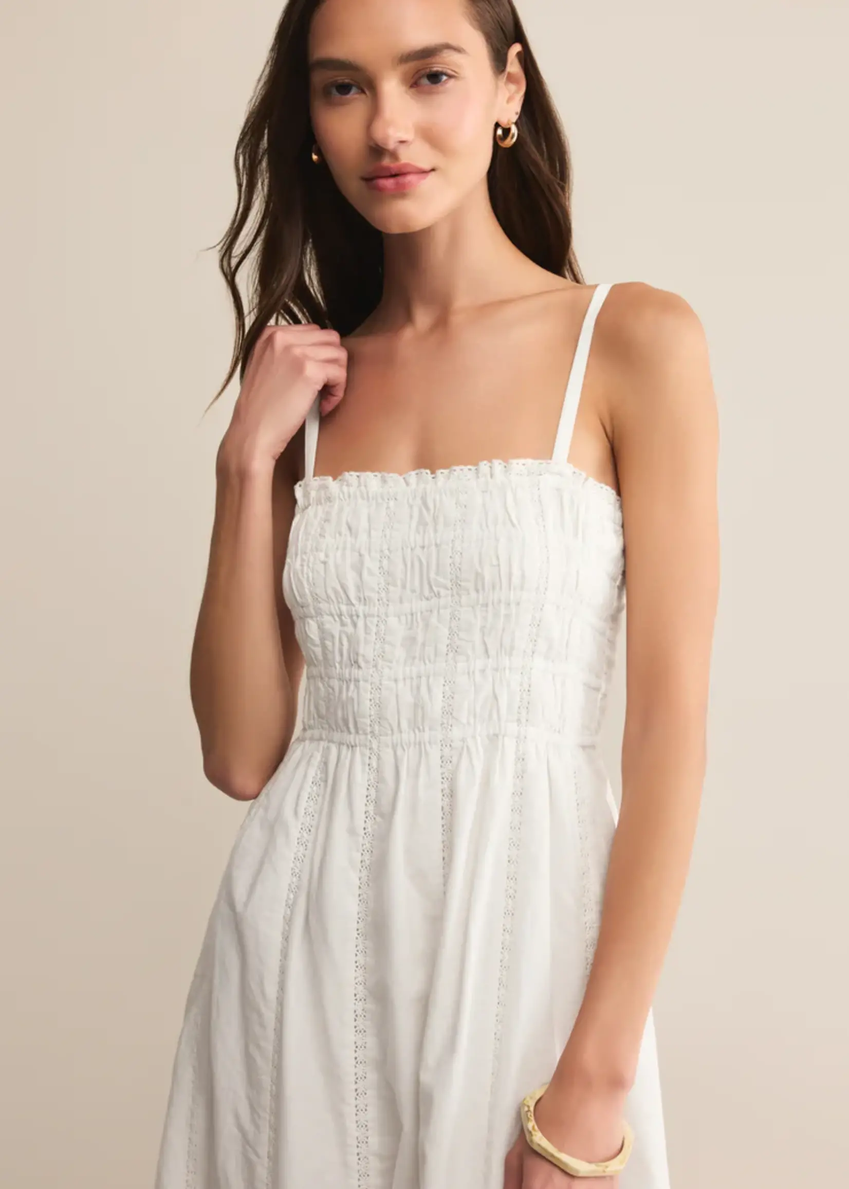 Z Supply Dani Embroidered Midi Dress