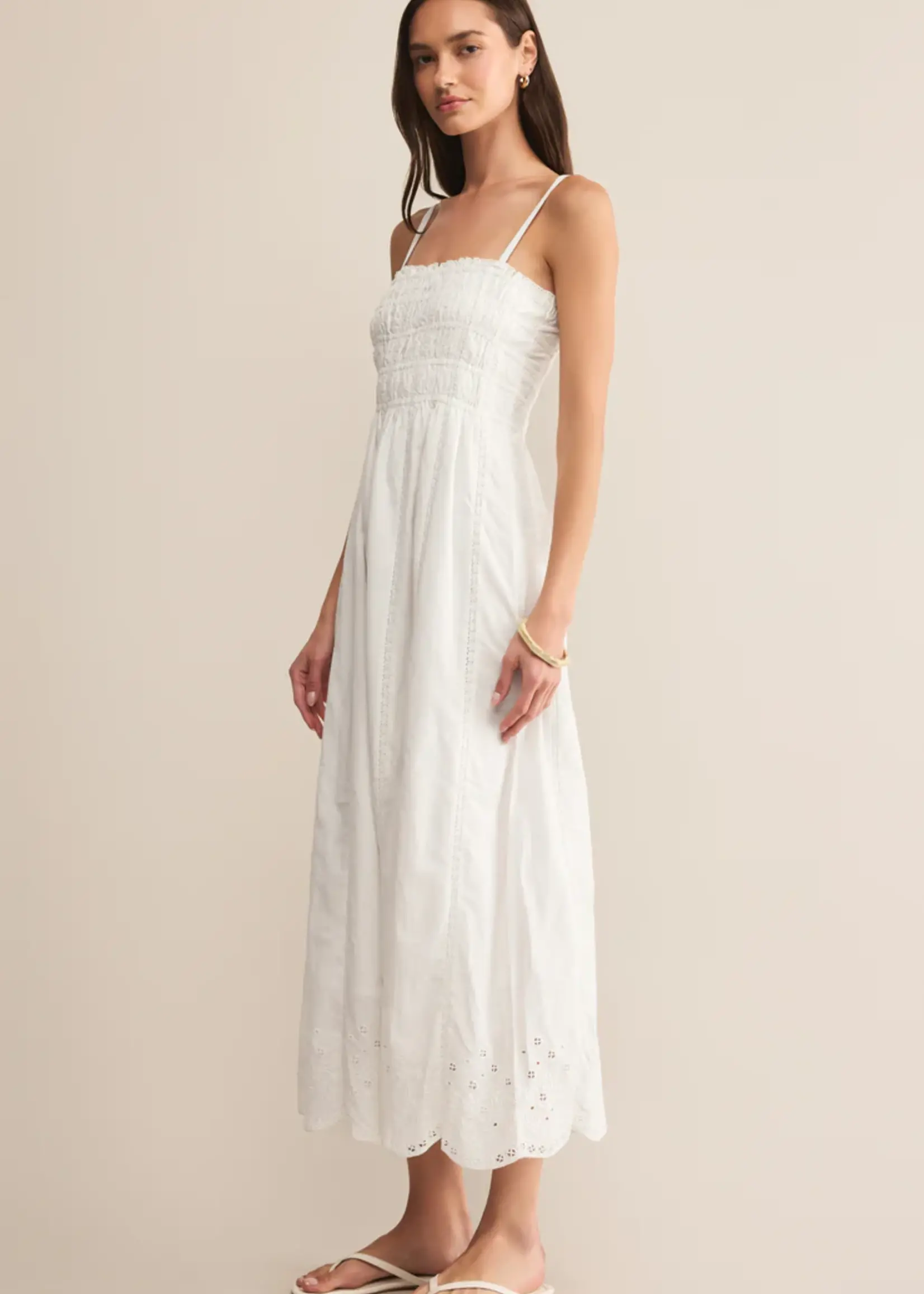 Z Supply Dani Embroidered Midi Dress