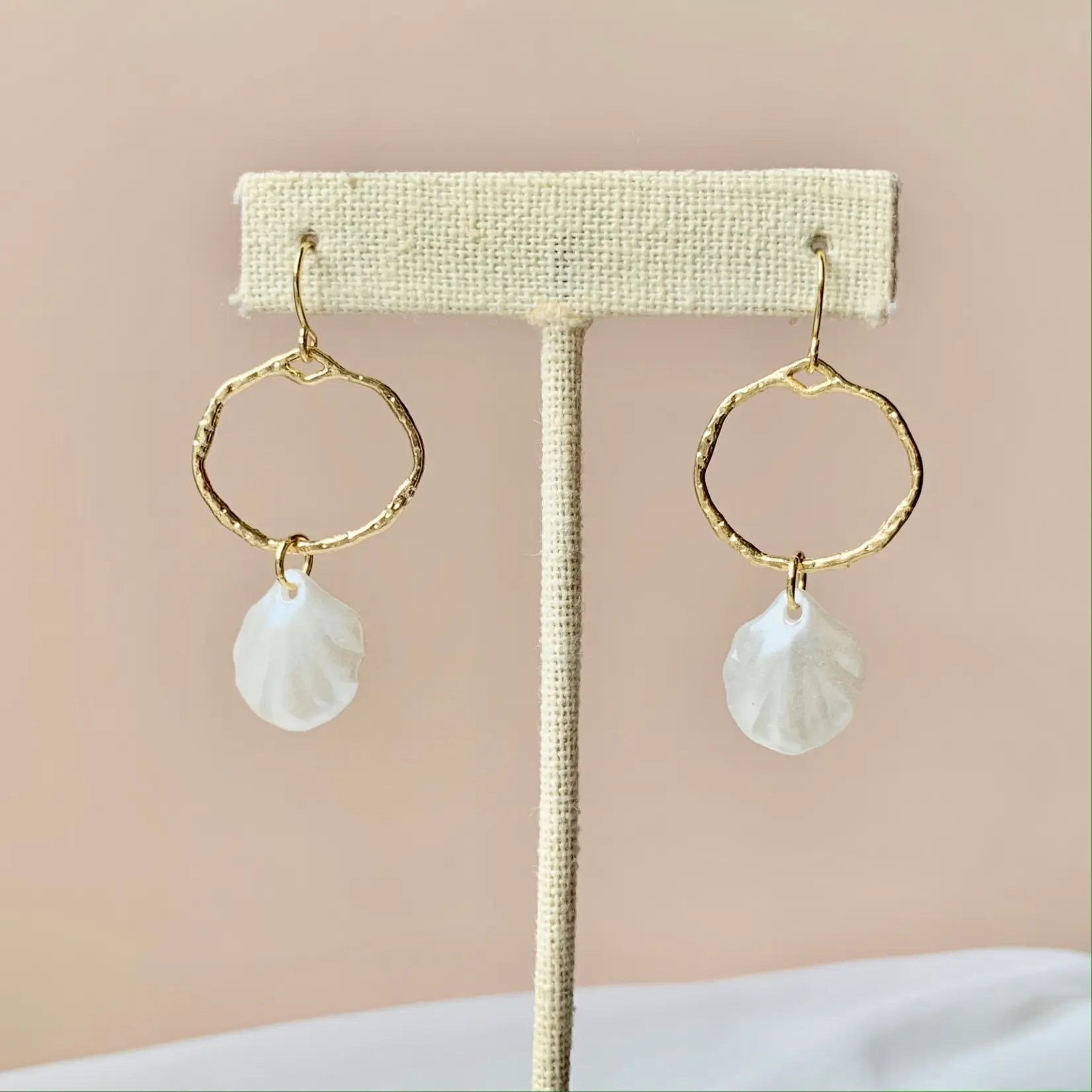 Seashell Hoop Dangles