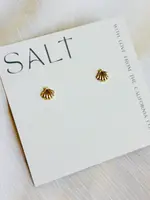 Seashell Studs 18K Gold
