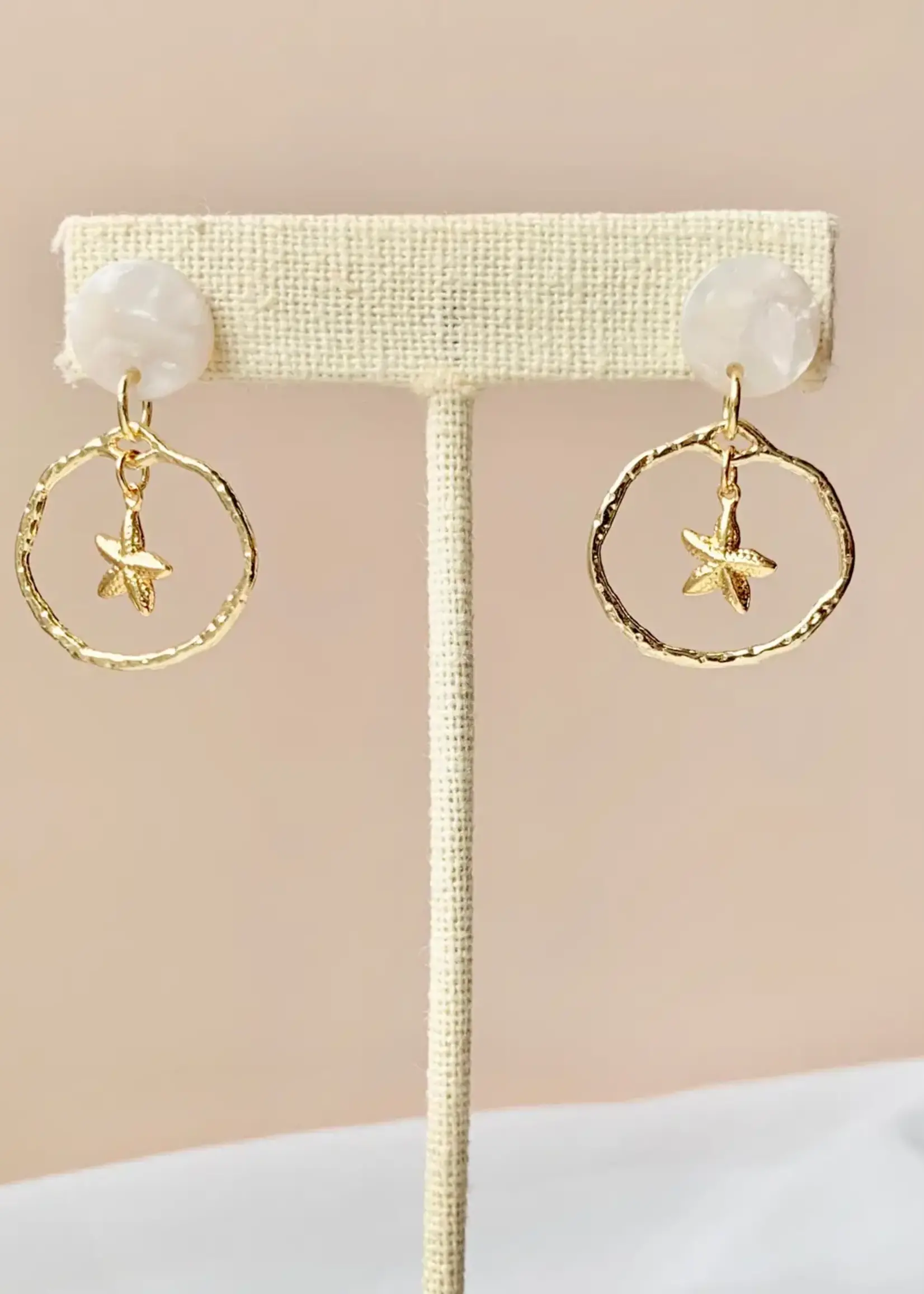 Starfish Hoops | Gold | Coastal Chic Jewelry