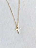 Simple Cross Necklace | Dainty Gold Cross Necklace