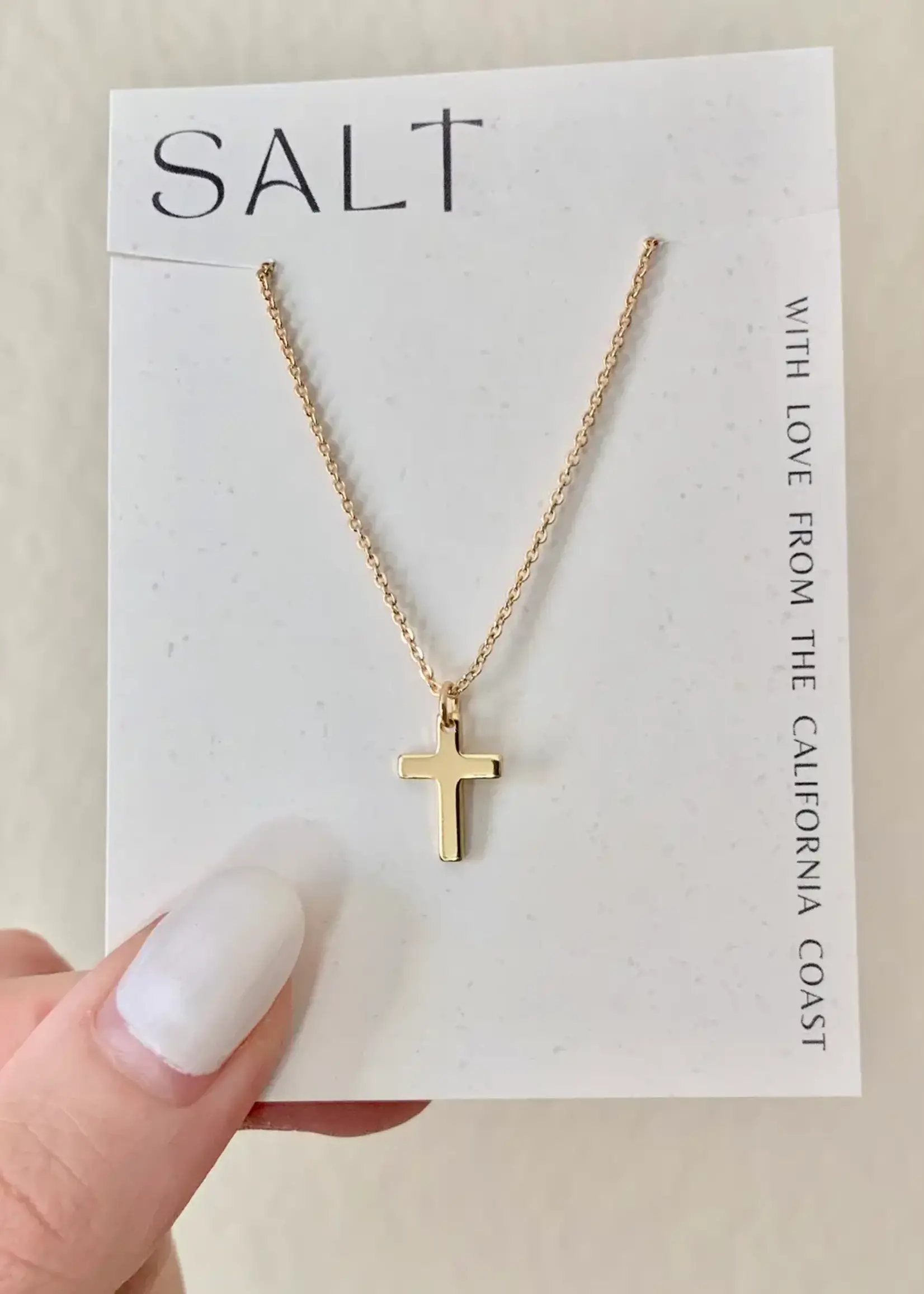 Simple Cross Necklace | Dainty Gold Cross Necklace
