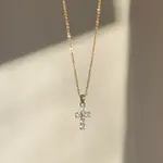 Gold Diamond Cross Necklace