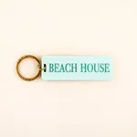 Turquoise Beach House Keychain