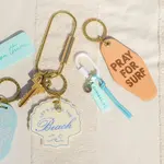 Pray For Surf Hotel Keychain