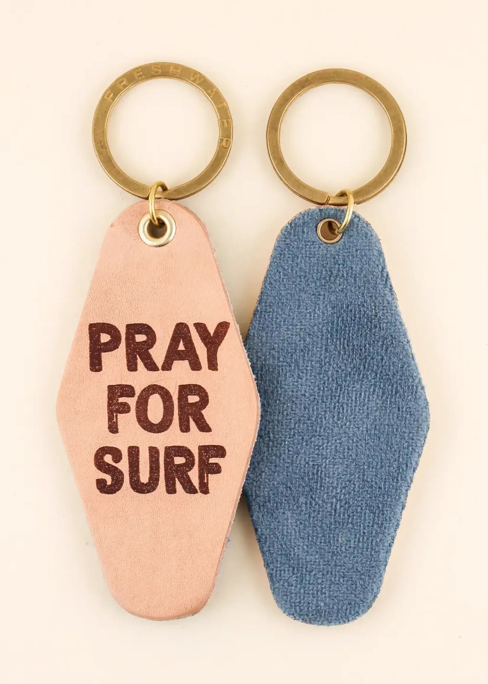 Pray For Surf Hotel Keychain