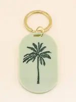 Palm Tree Icon Pill Keychain