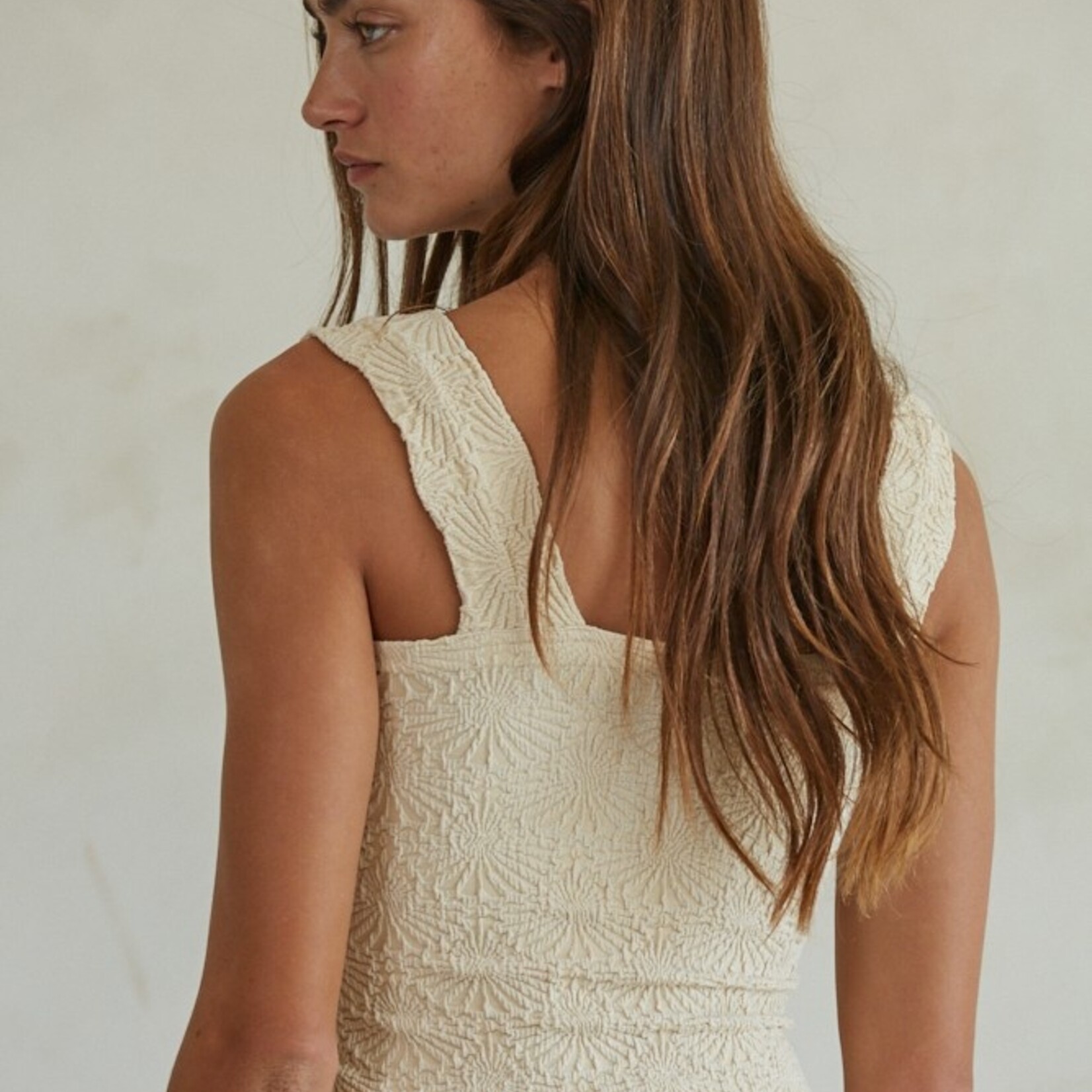 By Together Jacquard Square Tank Seamless