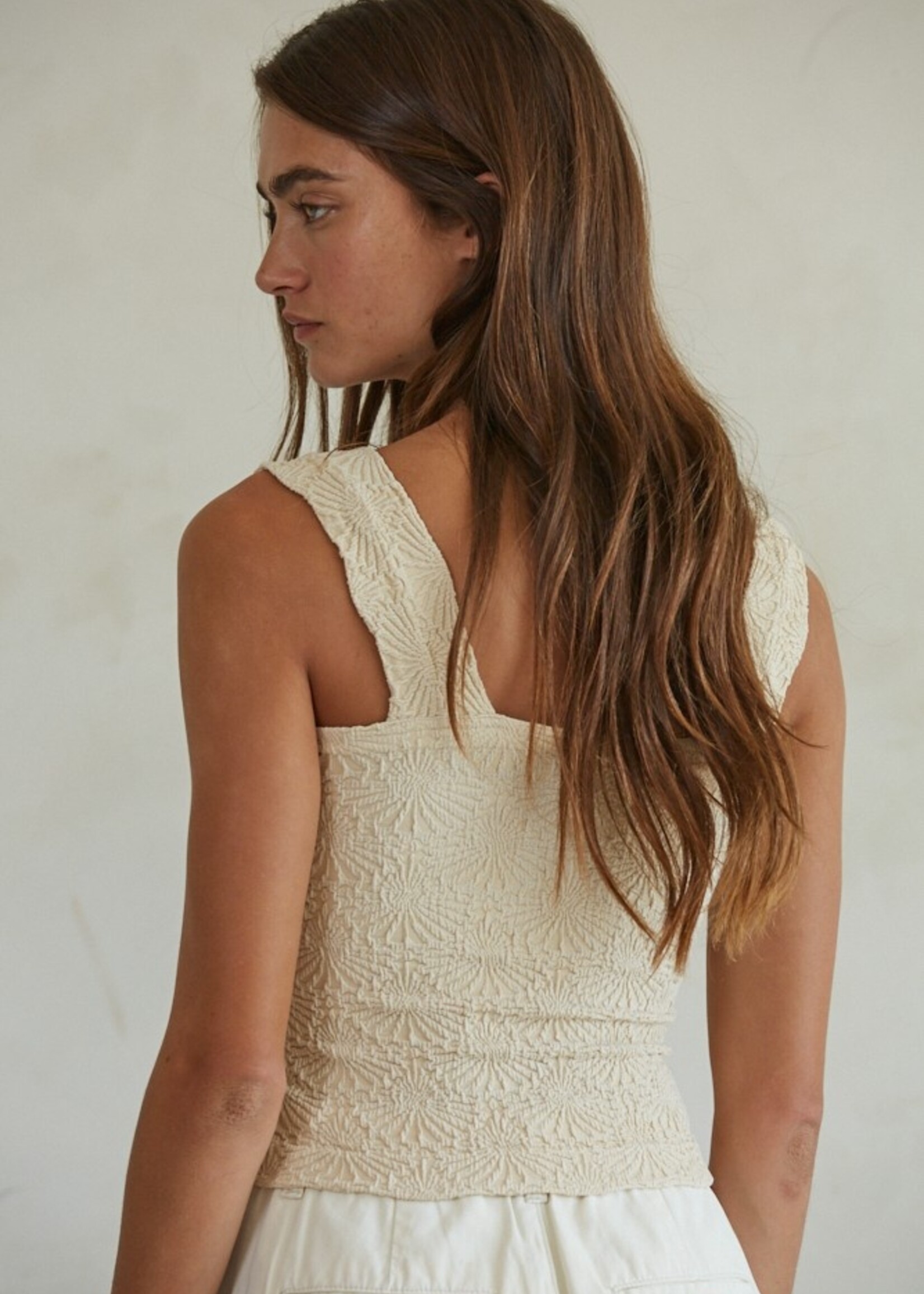 By Together Jacquard Square Tank Seamless