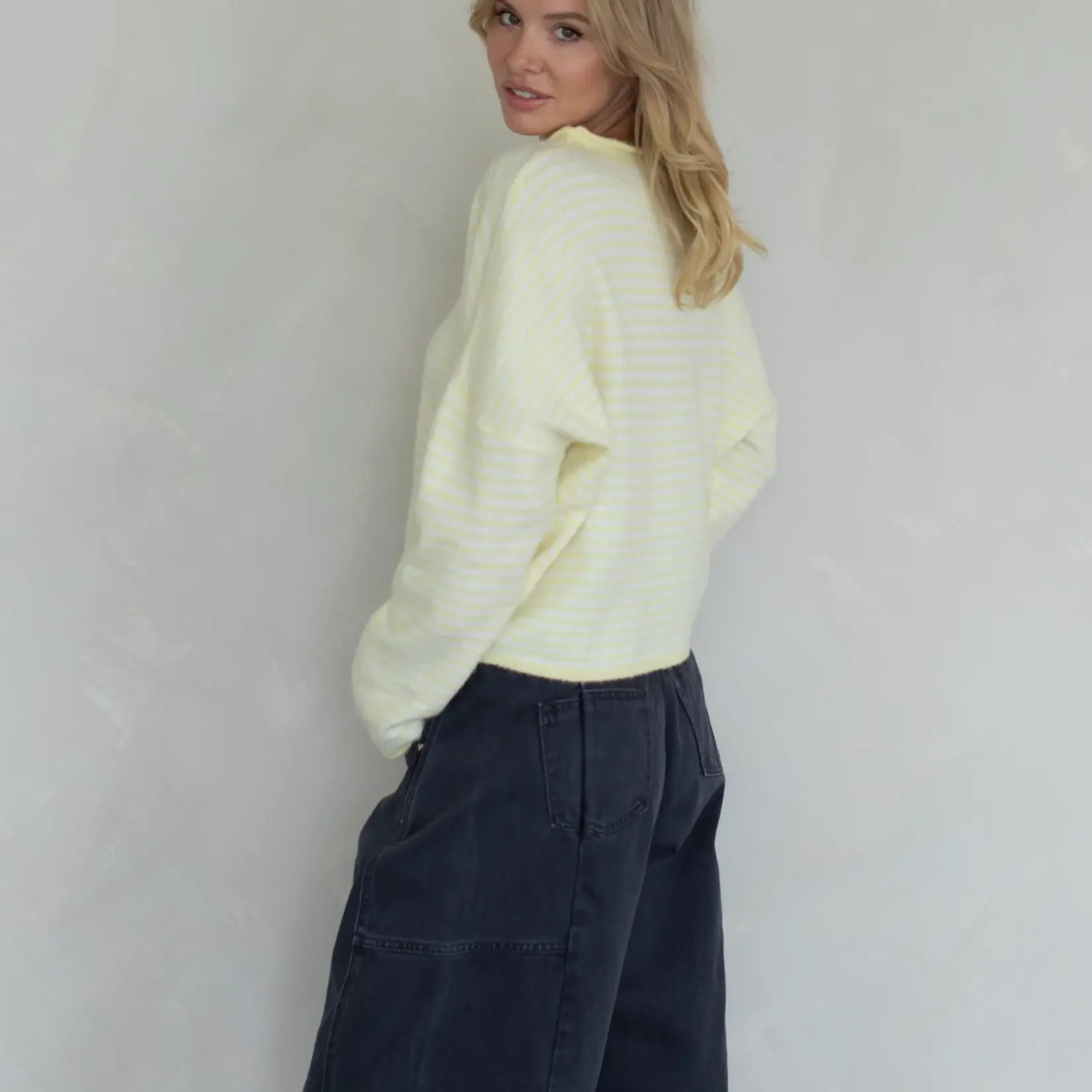 Things Between Piper Cardigan - Mini Stripe