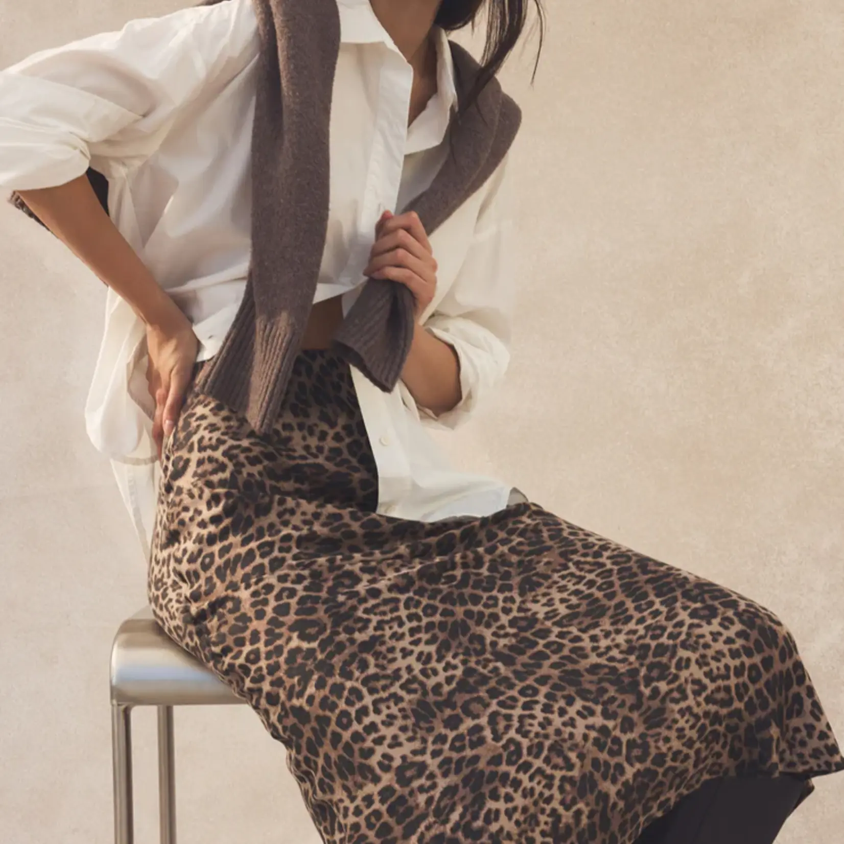 Z Supply Izabel Leopard Skirt