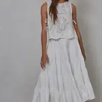 By Together Lowen Eyelet Sleeveless Top