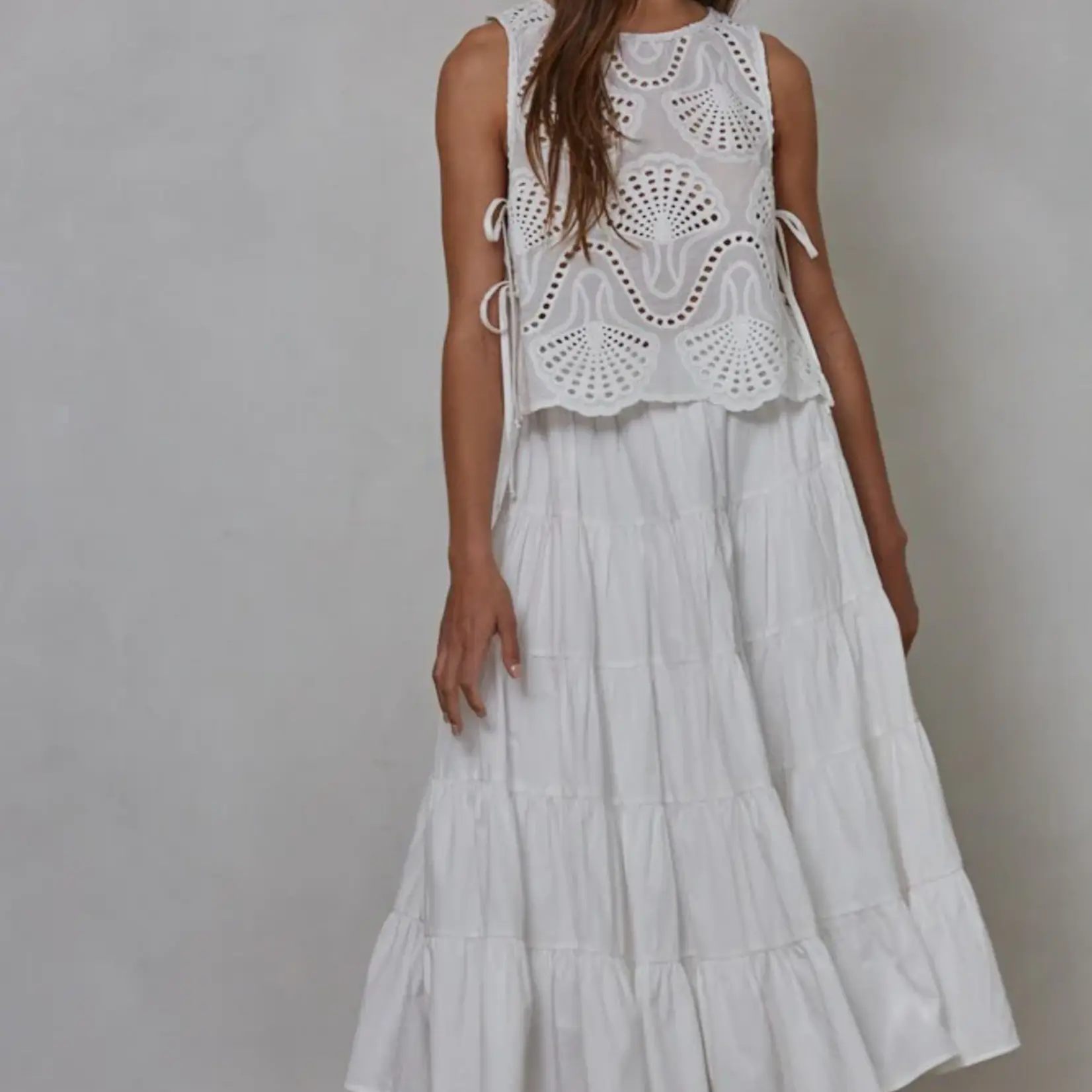 By Together Lowen Eyelet Sleeveless Top