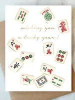 Mahjong Birthday Card Greeting Card | Good Luck Card