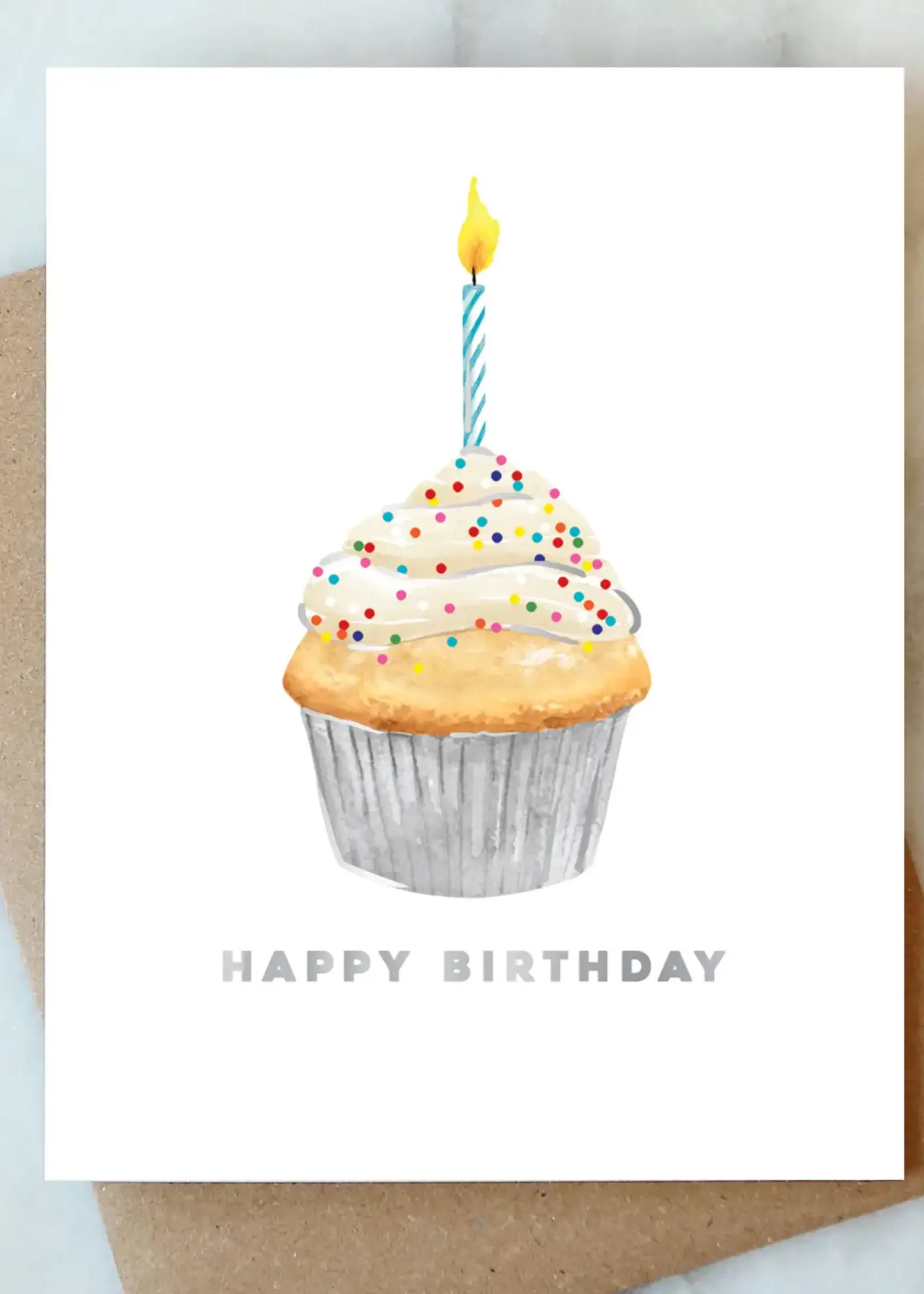 Cupcake Birthday Greeting Card