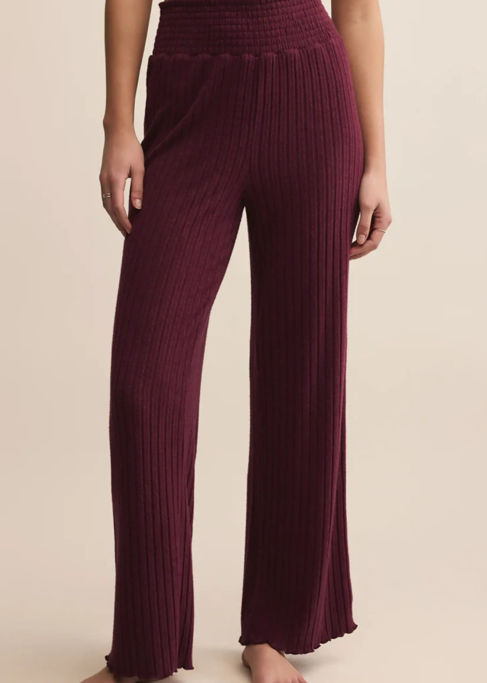 Z Supply Dawn Smocked Rib Pant