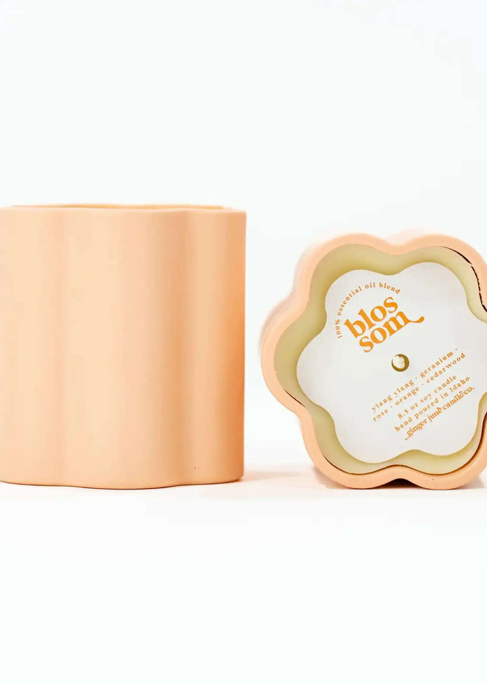 Ceramic Daisy Soy candle