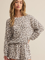 Z Supply Luxe Leopard LS Top