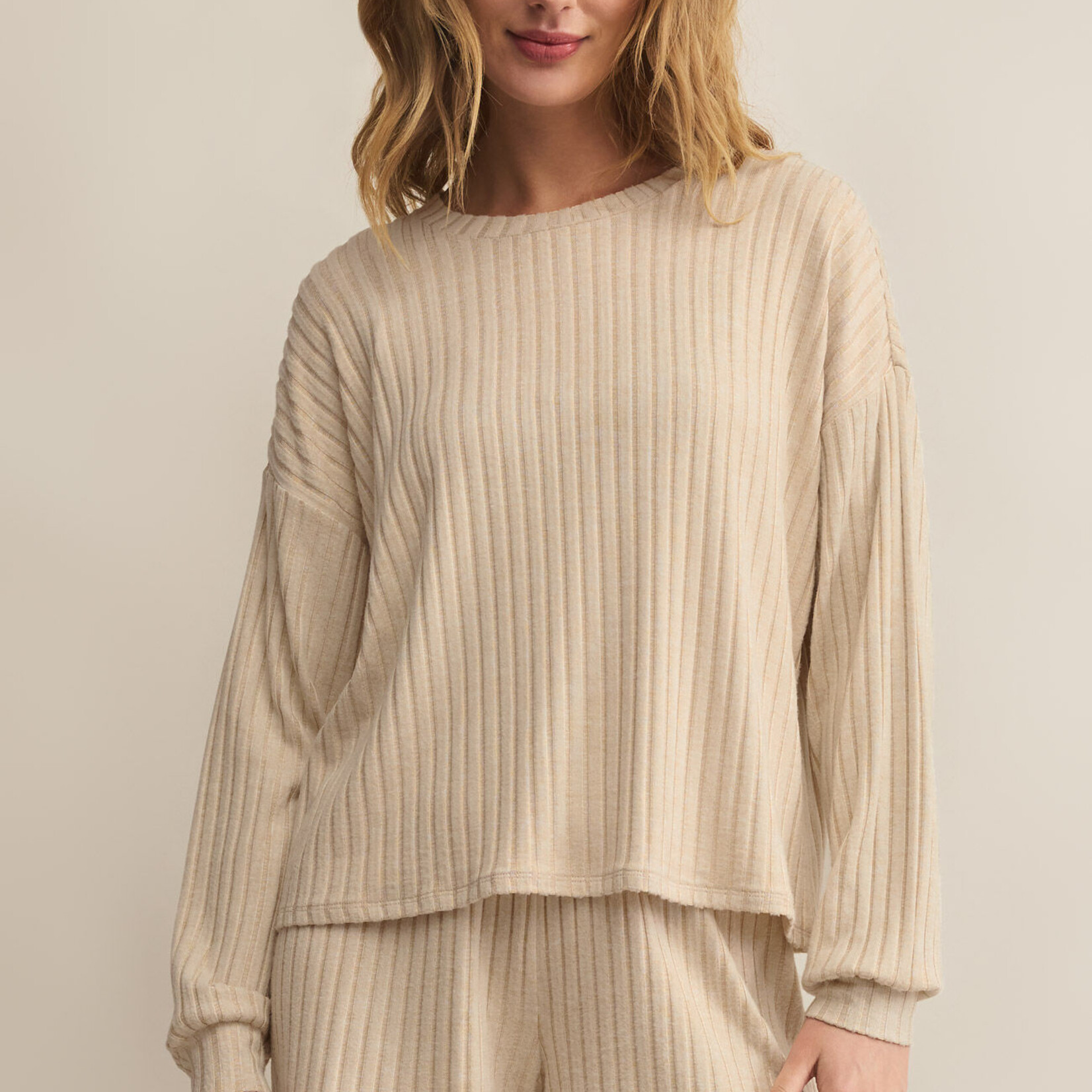 Z Supply Daydream Rib LS Top