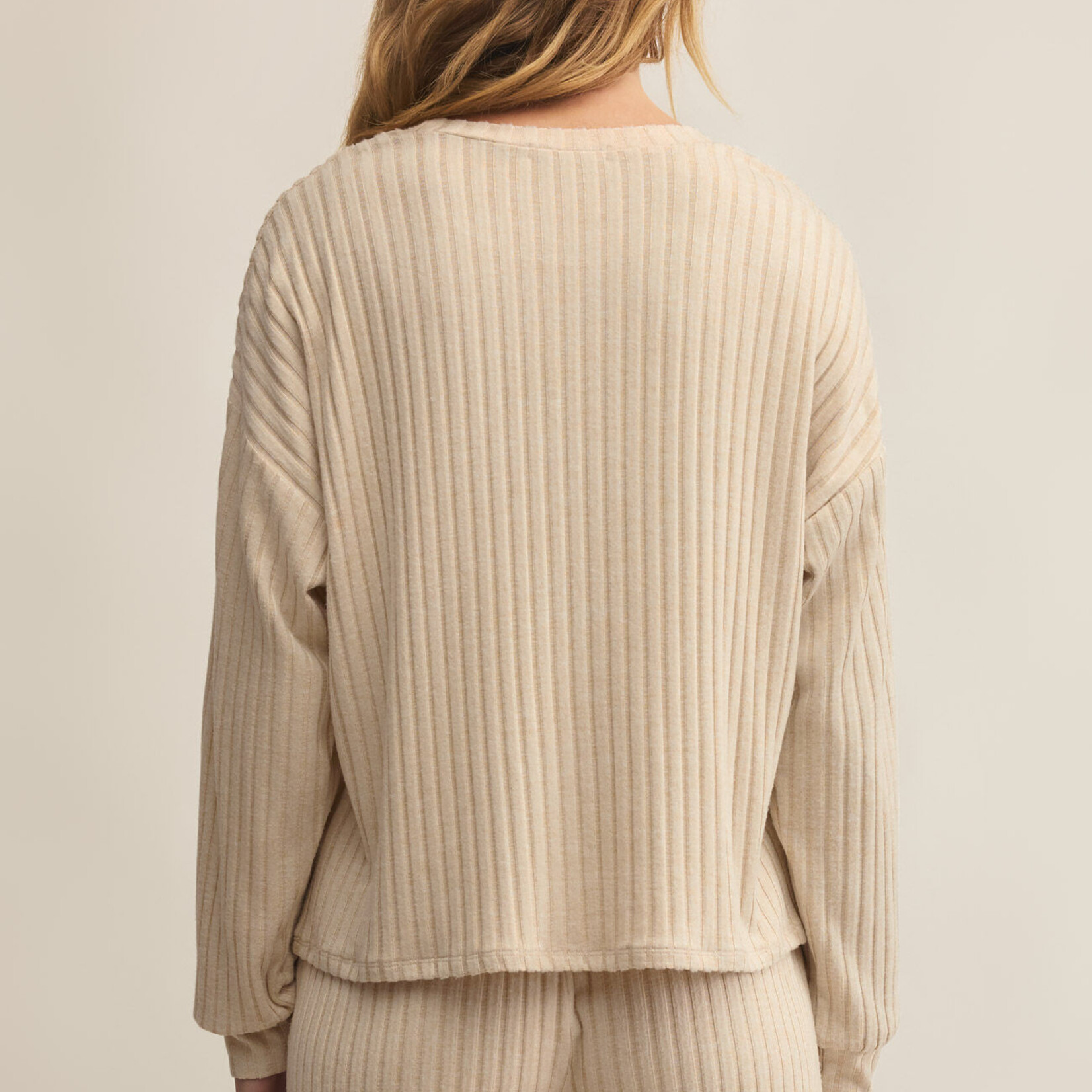 Z Supply Daydream Rib LS Top