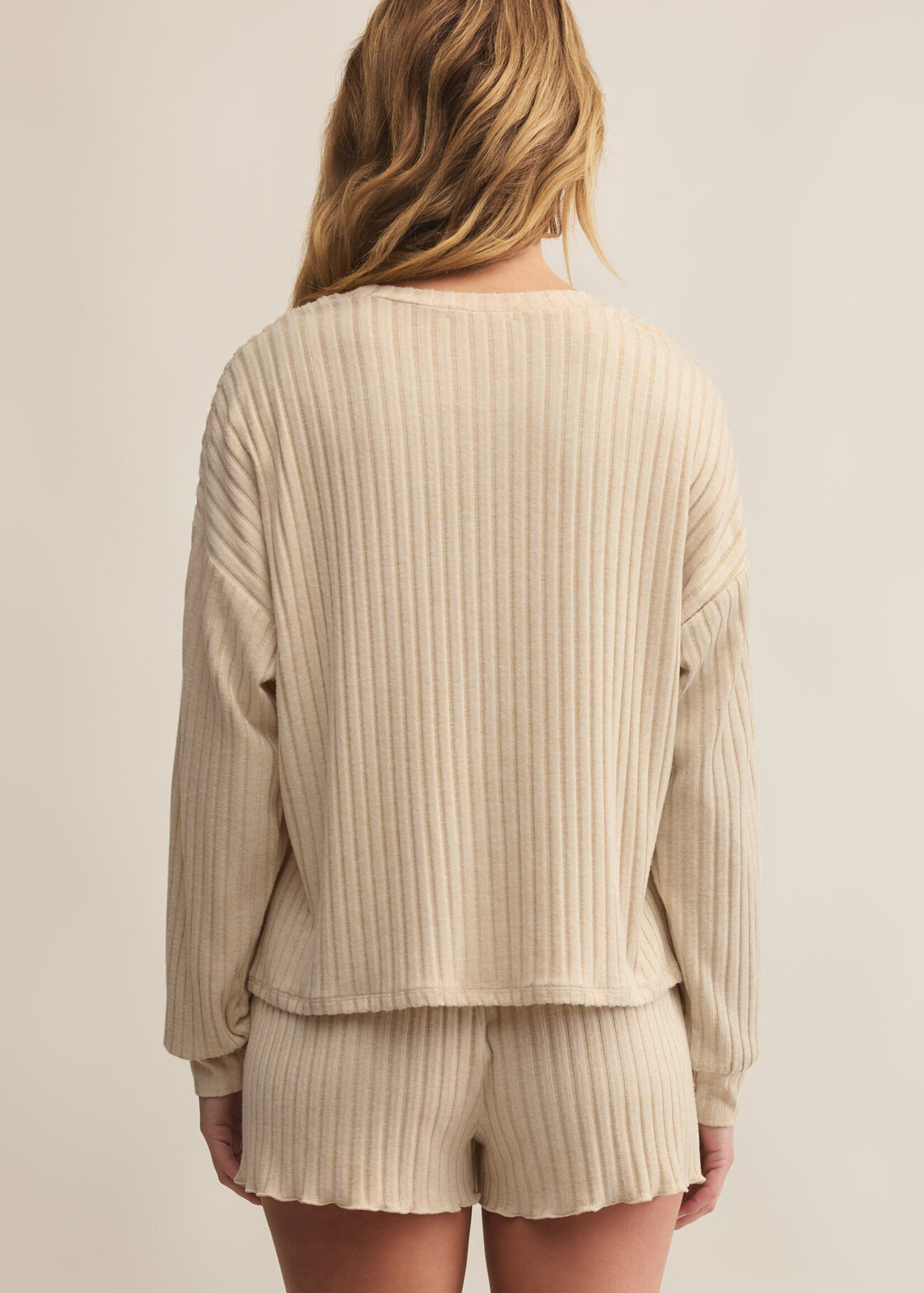 Z Supply Daydream Rib LS Top
