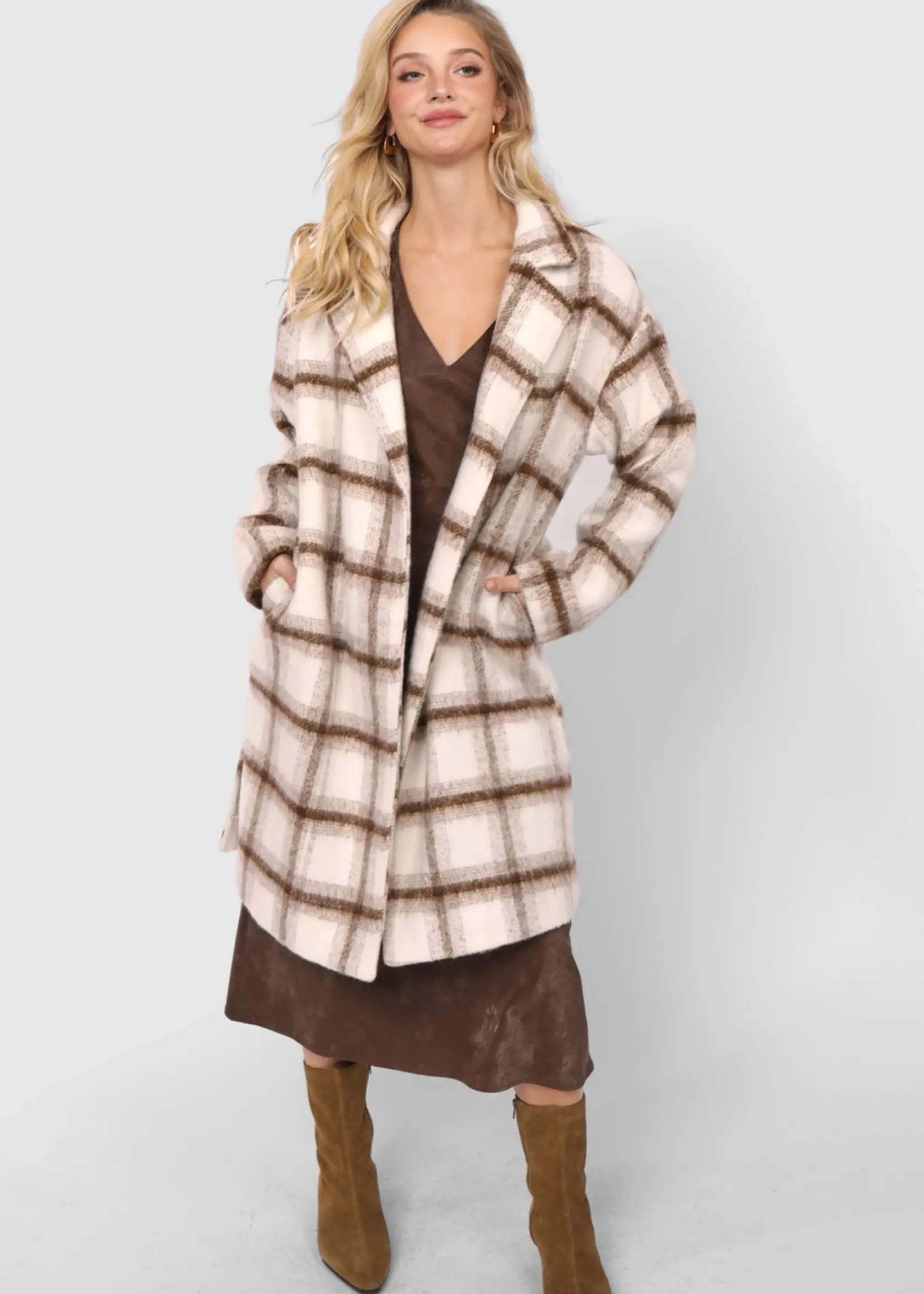 Emily Long Open Front Coat