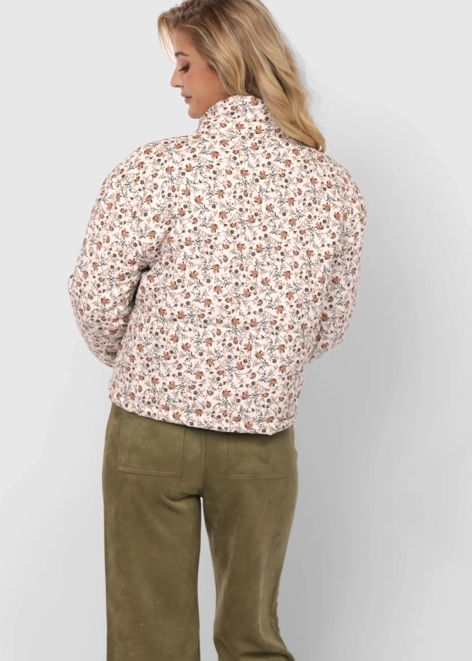 Just Looking Floral Cord Jacket