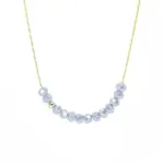 Salty Cali Sprinkle of Stormy Ocean Necklace Grey Blue