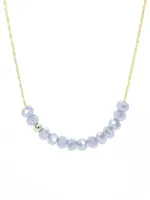 Salty Cali Sprinkle of Stormy Ocean Necklace Grey Blue