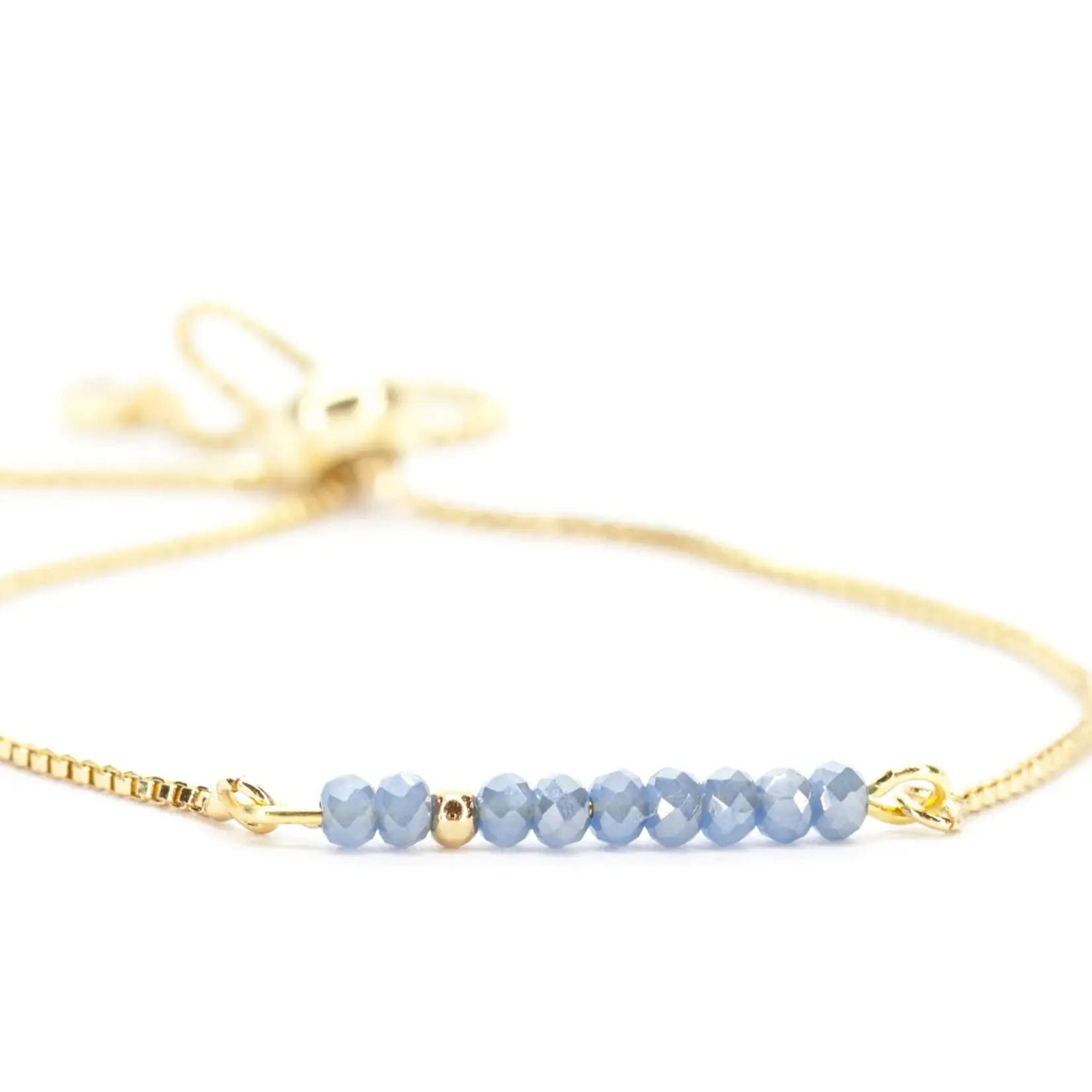 Salty Cali Sprinkle of Stormy Ocean - Grey Blue Bolo