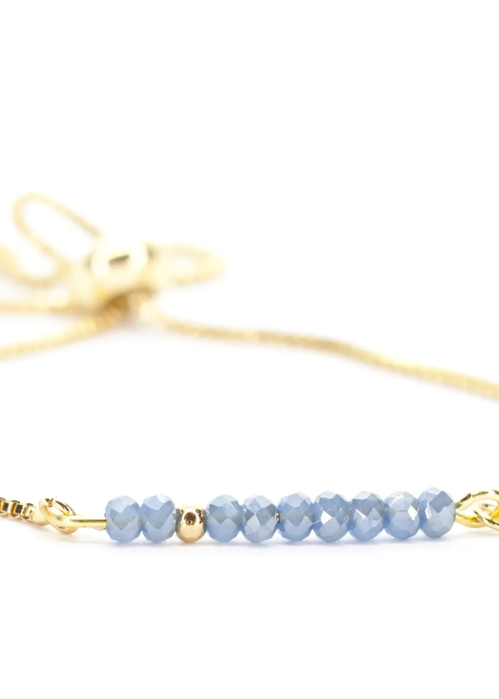Salty Cali Sprinkle of Stormy Ocean - Grey Blue Bolo