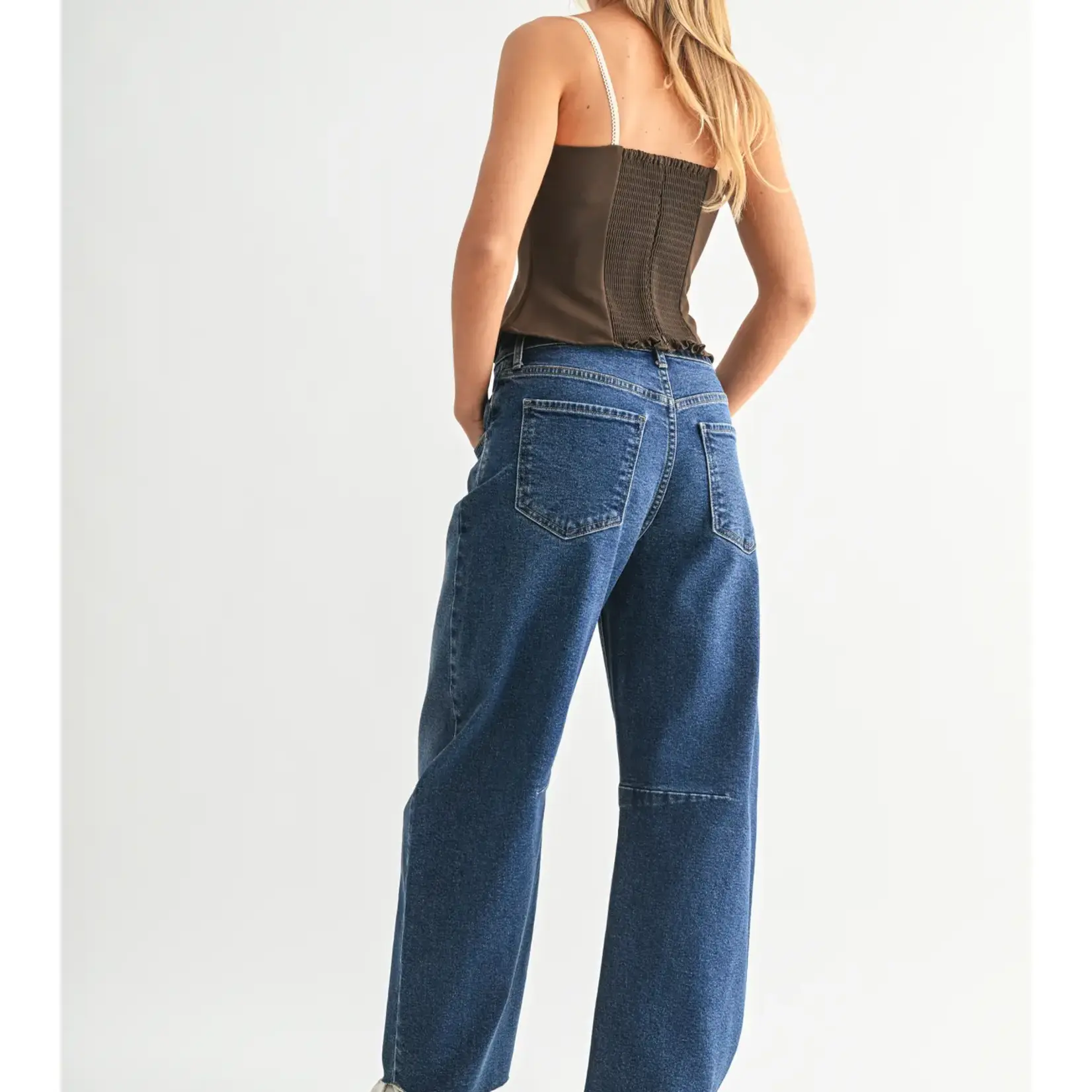 Just Black Denim Barrel Jean Twist
