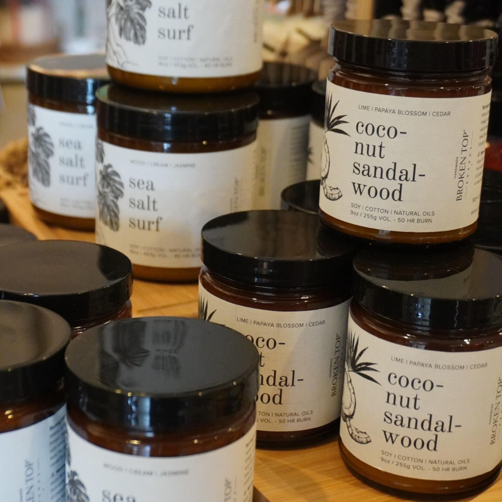 Broken Top Natural Soy Candle - Coconut Sandalwood