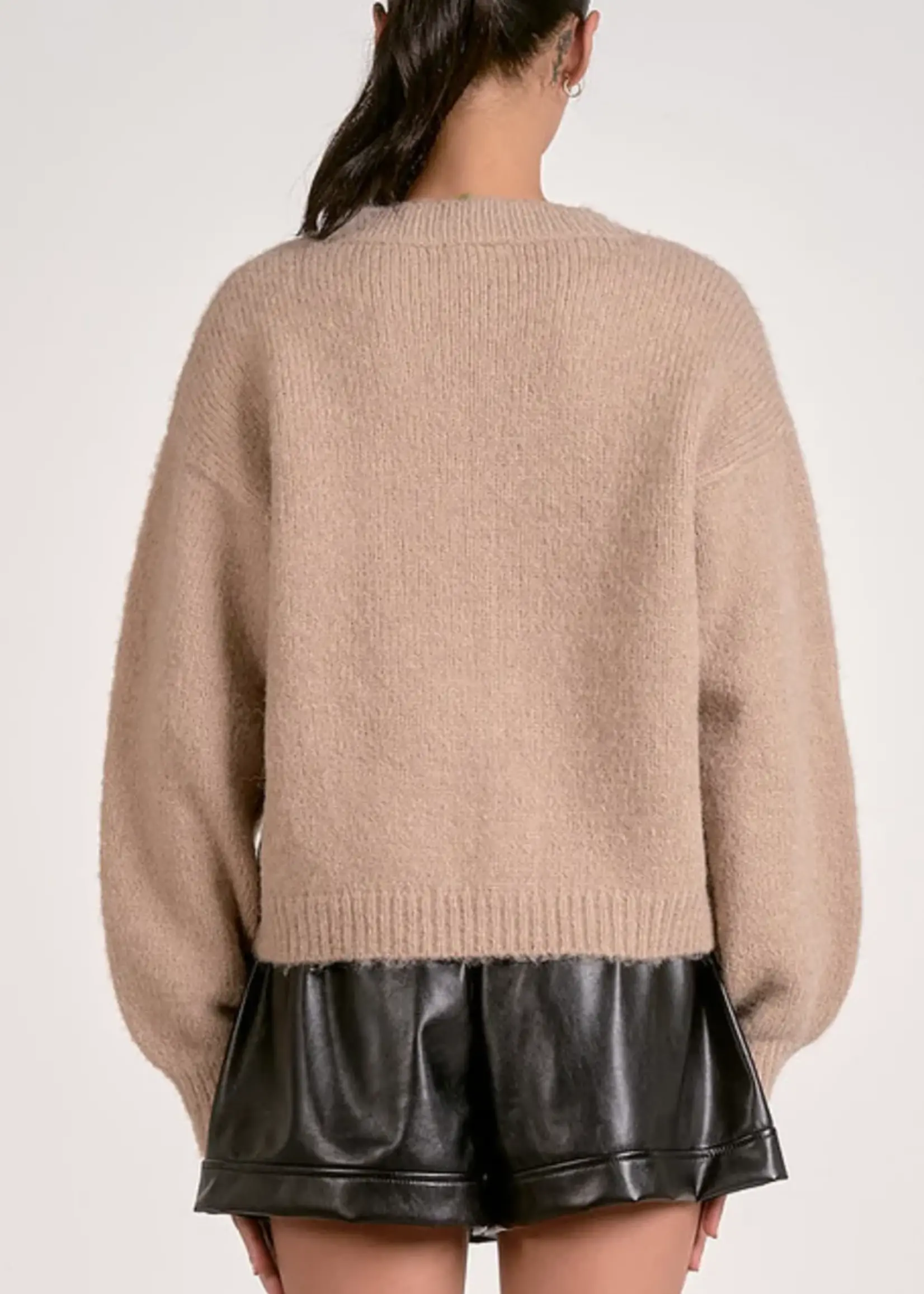 Sweater Cardigan Front Tie