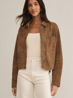 Z Supply All Day Cropped Suede Jacket