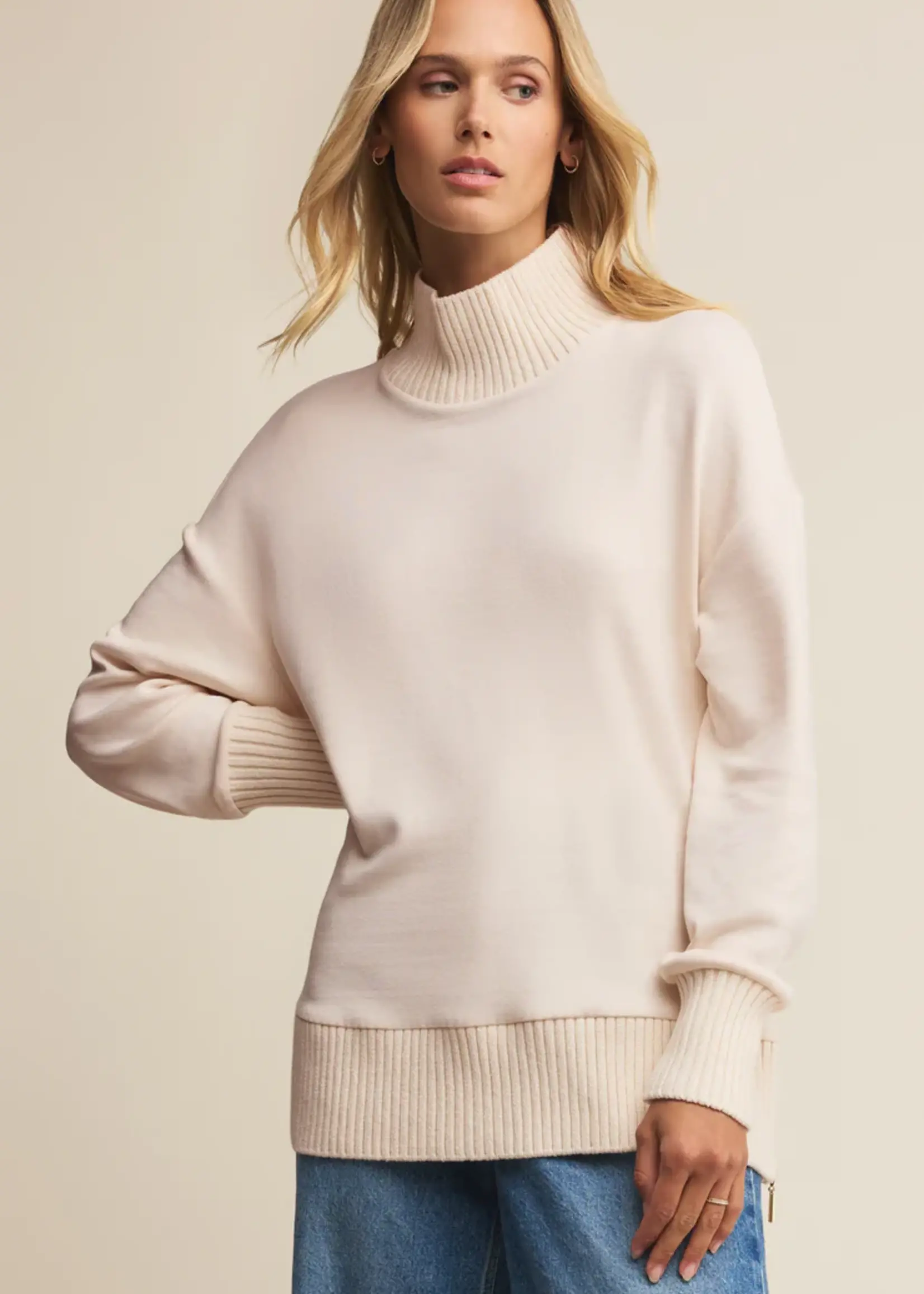 Z Supply Sable Rib Sweatshirt
