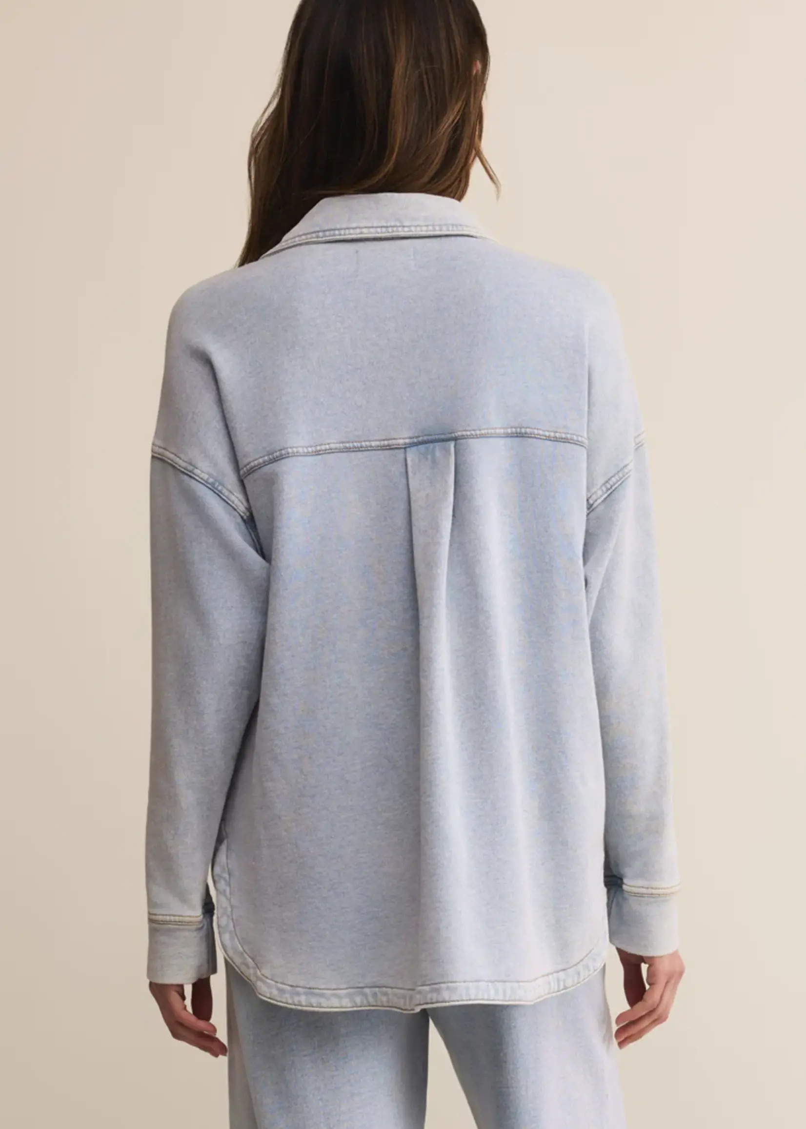 Z Supply All Day Knit Denim Jacket