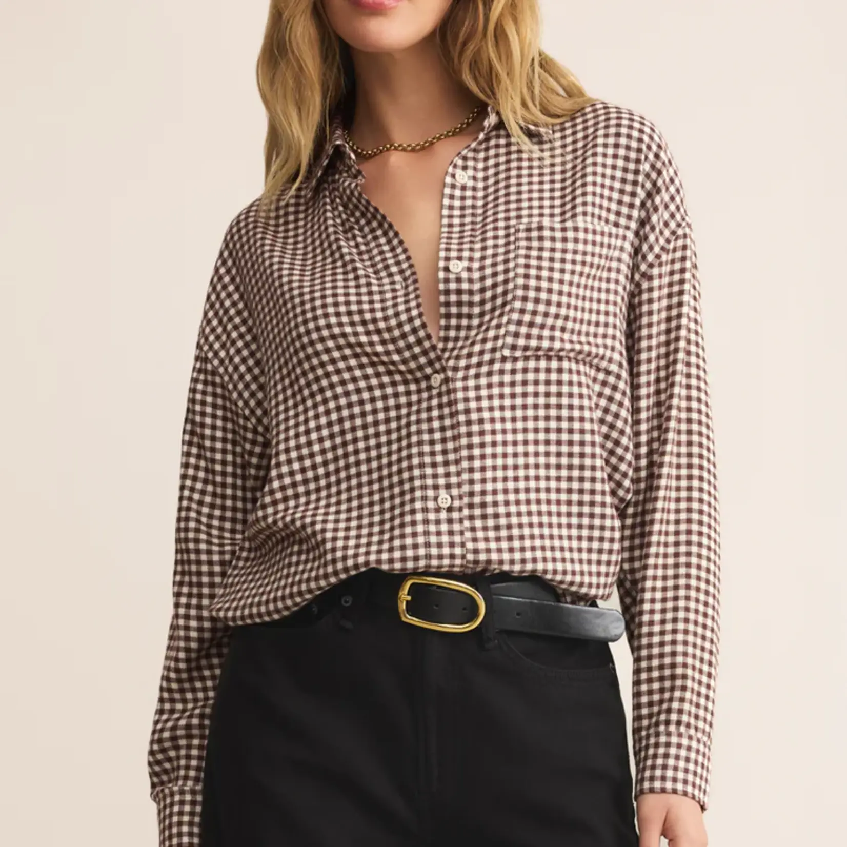 Z Supply River Plaid Button Up